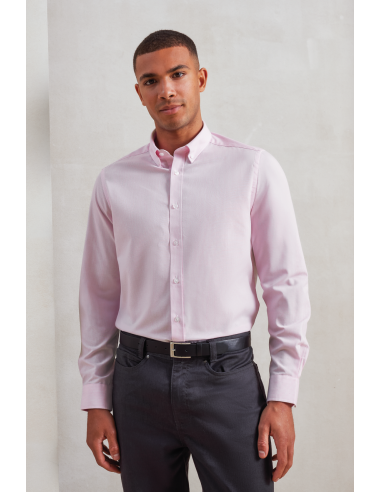 PRE-PR238-Mens Cotton Rich Oxford Stripes Shirt